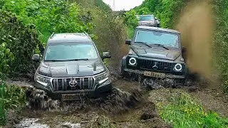 Поспорили ПРАДО и ГЕЛИК MERCEDES G-klass AMG кто круче в OFFROAD