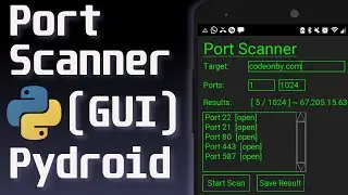 Python 3 - Port Scanner GUI Tutorial (Tkinter)