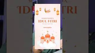 Bikin Animasi Ucapan Idul Fitri Cuma Pakai HP #shorts #idulfitri #tutorial