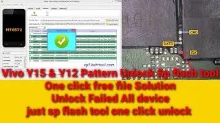 Vivo 1901 Sp flash Tool Y15,Y12 Unlock Failed All Tools Umt,Unlock Tool One Click sp flash tool Work