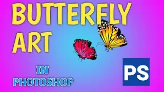 How to draw butterfly in photoshop| Butterfly kaise banaye | butterfly art