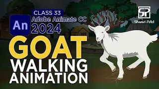 Adobe Animate CC 2024 Advance Level: goat Walk Animation | Animal Animation | 2D Animation | Hindi