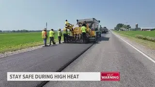 How road workers stay safe during high heat, humidity