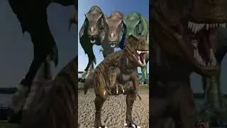 Tyrannosaurus T Rex chase! Part 40! My Jurassic Park! New fan movie 2024 Dinosaurs in Dinosaur world