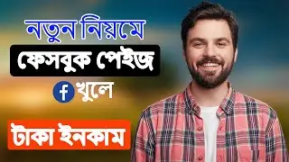 নতুন নিয়মে  ফেসবুক পেইজ খুলে টাকা ইনকাম | How to create a Professional Facebook Page