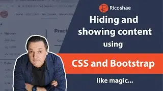 HIDING and SHOWING content using CSS and Bootstrap