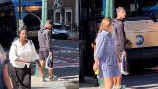 US Open 2024 - Carlos Alcaraz walks alone in the streets of New York!