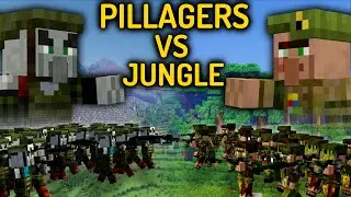 PILLAGERS VS JUNGLE VILLAGERS - Biome Wars