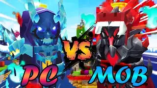 Blue Stacks Vs Mobile Version of Bedwars!! (Blockman GO)