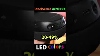 What does LED Colors on STEELSERIES ARCTIS 9X Headset means? #shorts