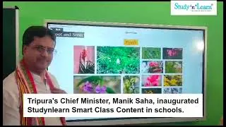 Manik Saha, Chief Minister Of Tripura Inaugurated Studynlearn Smart Class Content In Schools