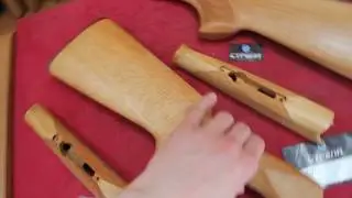 Рядовой приклад и цевье ИЖ-18 (МР-18) бук, 16 калибр