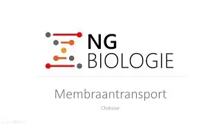 Membraantransport - osmose - HAVO/VWO Biologie