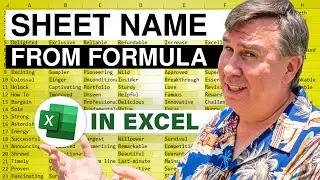 Excel - How To Get Sheet Name In A Cell In Excel - Episode 1982