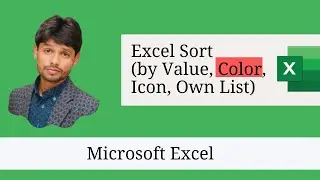 Sorting Data in Excel by Color and Color (Ascending and Descending Order)