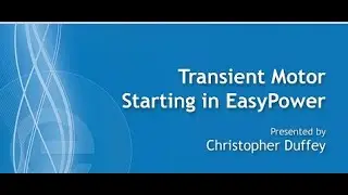 Transient Motor Starting