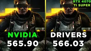 Nvidia Drivers | 565.90 vs 566.03 - Comparison in 8 Games | RTX 4070 Ti SUPER