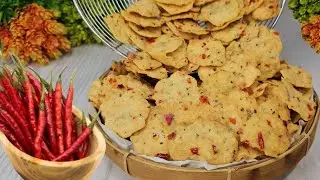 RESEP KERIPIK CABE BAWANG  : :  PANTESAN JADI REBUTAN, ENAK HARUM DAN GURIH