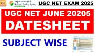 Ugc net june 2025 subject wise Datesheet | ugc net new noice for datesheet | ugc net 2025 datesheet