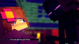 Jenny having fun with enderman ☠️ | Rule 34 