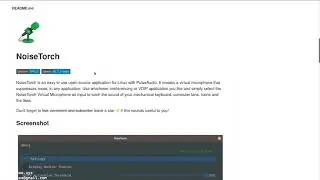 How to install and use NoiseTorch