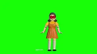 Squid Game Doll start shooting in green screen