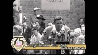 Opening of the Baseball Hall of Fame with Babe Ruth and Cy Young