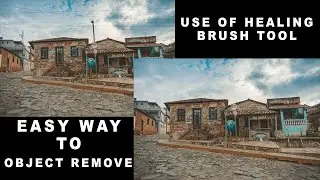 Easily Remove Power Lines in Photoshop | How to Remove Wires Fast photoshop Tutorial | Remove Object