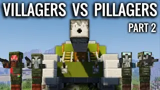 VILLAGERS VS PILLAGERS - Modern Warfare in Minecraft | Part 2