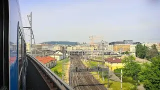 PRAGUE through the train window | Section Praha-Libeň - Praha-Smíchov | Czech Republic