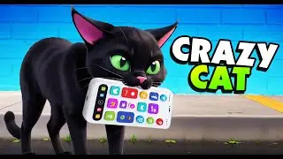 I Became a Cat and STOLE A Humans PHONE! - Little Kitty Big City