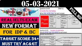 Real IELTS Exam Listening Test With Answers | IELTS Listening Test 2021 | 05-03-2021 