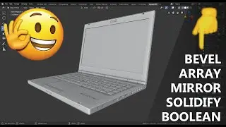 How Easy I Made a 3D Model of a Laptop in Blender with Modifiers (Breakdown)