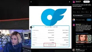 xQc Cant Believe Amouranth Made 57$ Million on OnlyFans