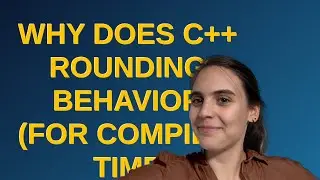 Why does C++ rounding behavior (for compile-time constants) change if math is moved to an inline ...