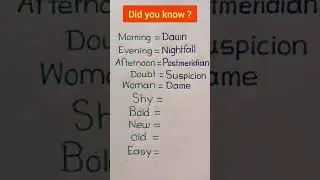 10 Common Synonyms class - 03
