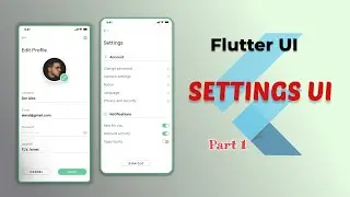 Edit Profile UI - Settings UI Tutorial - Part 1