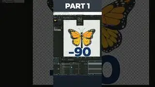 Animate Butterfly in After Effects Part 1 #shorts #aftereffects #tutorials