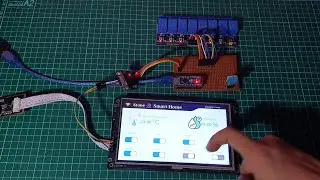 Interface Stone HMI Touch Display with Arduino for a Smart Home Project