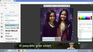 Como editar una foto en Pic Monkey. (Fondo del espacio).