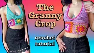 Granny Square Crop Top - Beginner Friendly Crochet Tutorial