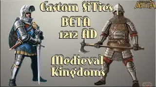 1212 AD ОБНОВЛЁННЫЕ стены, постройки на ПИРАТКУ  Custom cities beta Medieval Kingdoms -TW Аttila