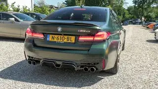 BMW M5 CS with Custom Exhaust - Accelerations, Revs & Burnouts !