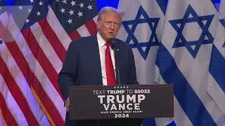 Trump speaks at Fighting Antisemitism event