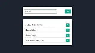 TODO List App Using HTML, CSS & JavaScript