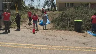 Volunteers come together to help clean up, rebuild after Newnan tornado