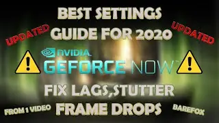 How to fix Geforce NOW lag *BEST* GeforceNow SETTINGS 2020! (NO INPUTLAG/DELAY/LAG!)