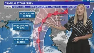 Tropical Storm Debby brings a flooding threat to the First Coast