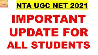 Important update for All students ugc net 2021