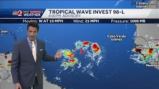 Invest 98-L in the Atlantic could move west toward Florida, develop in next week, NHC says | Frid...